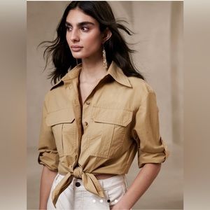 Banana Republic oversized utility shirt